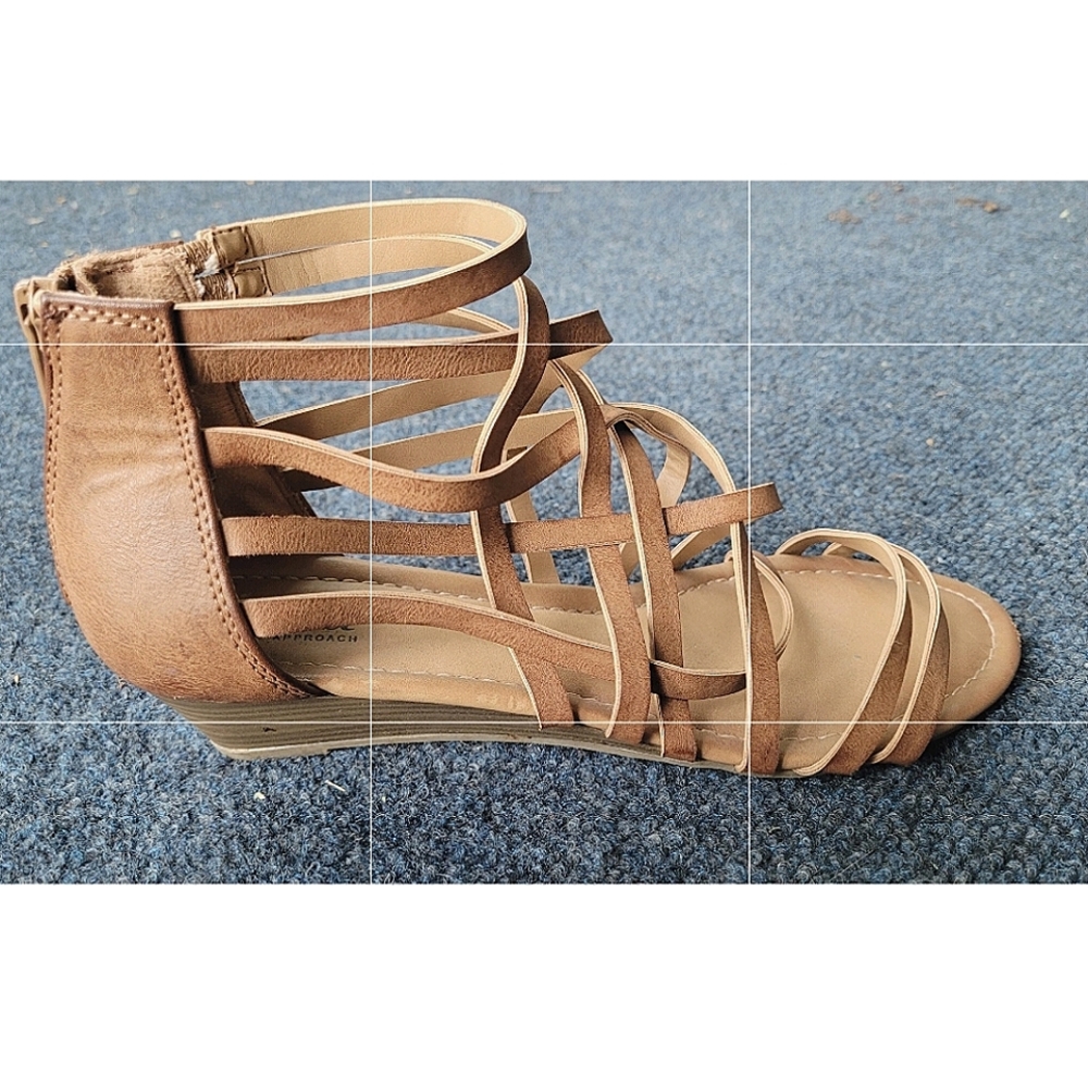 a.n.a Sandals, size 8.5US, Tan